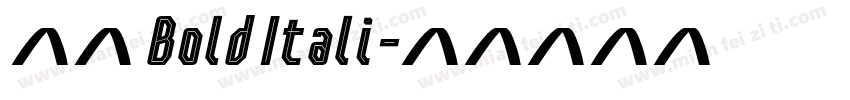 宋体 Bold Itali字体转换